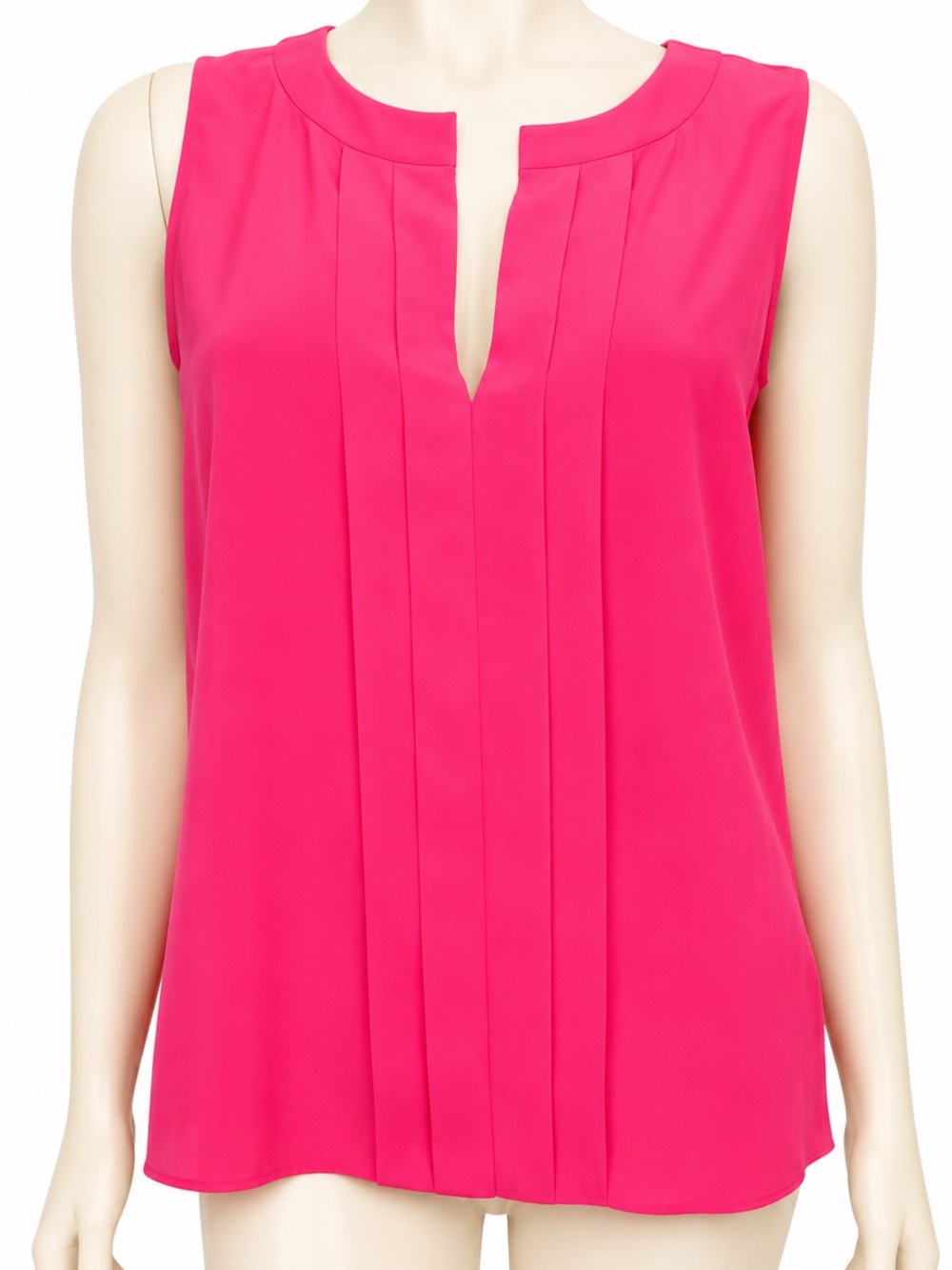 Kate Spade New York 100% Silk Hot Pink Sleeveless Blouse Size 4